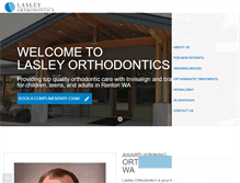 Tablet Screenshot of lasleyortho.com